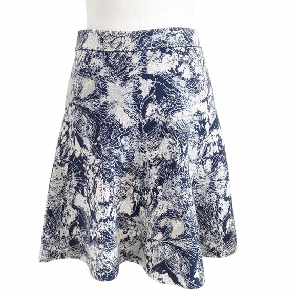 Bcbgmaxazria MEYA FOLIAGE KNITTED A-LINE MINI SKIRT - L - Picture 3 of 10